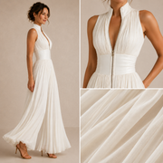 VIVIENNE | Plisowany chiffon
