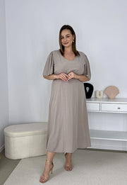 KAREN WISKOZOWA SUKIENKA Z ROZKLOSZOWANYM DOŁEM. FANGO 03 image 6