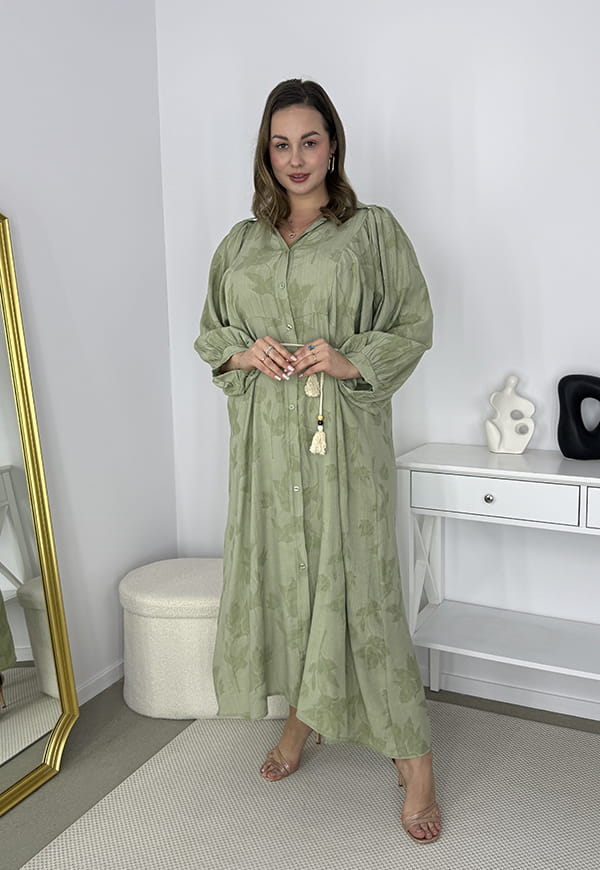 KELLY KOSZULOWA SUKIENKA SZMIZJERKA NA GUZIKI PLUS SIZE MAXI. OLIWKOWA 01 image 2